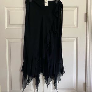 Black Fairy Chifon Wrap Skirt